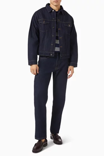 Straight Leg Jeans in Denim