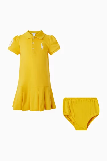 فستان بولو قطن بيكيه