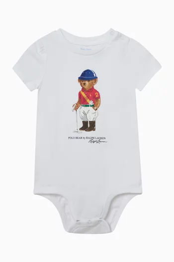 Polo Bear Bodysuit in Cotton