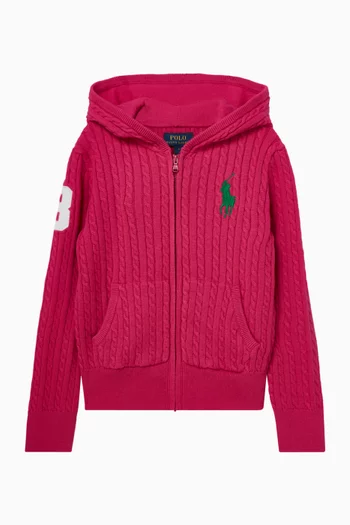 Polo Pony Knit Hoodie