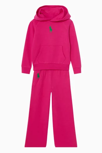 بنطال رياضي بقصة ساق واسعة قطن