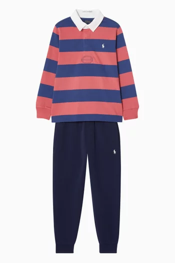 Striped Rugby Shirt in Cotton