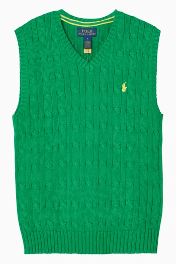 Cable Knit Vest