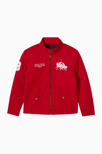 جاكيت ويندبريكر بياقة عالية