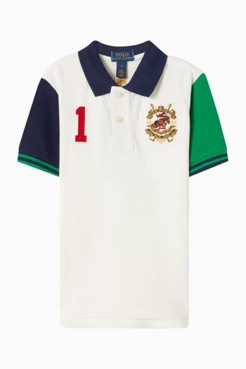 Colour-blocked Polo Shirt