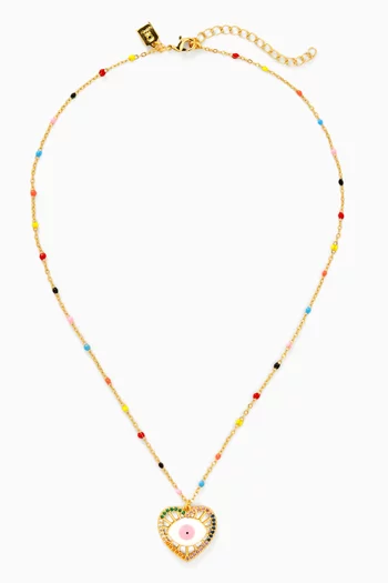 Only Cuteness Necklace in 18kt Gold-plated Brass