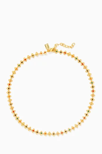 Eyezicle Necklace in 18kt Gold-plated Brass