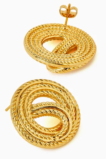 Ginza Earrings in 18kt Gold-plated Brass
