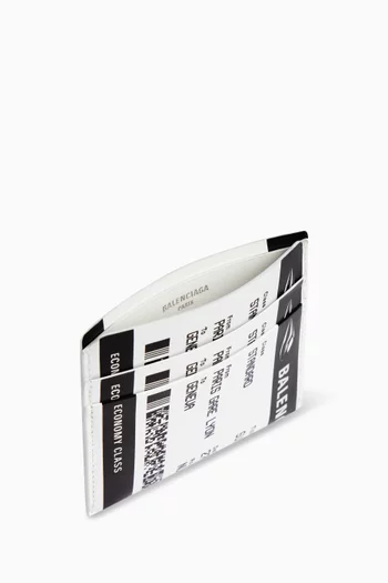 حافظة جواز سفر بفتحات للبطاقات جلد عجل