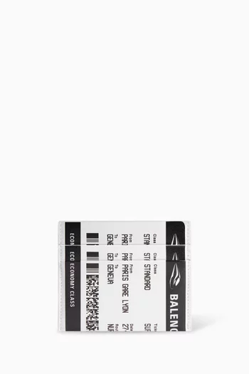 حافظة جواز سفر بفتحات للبطاقات جلد عجل