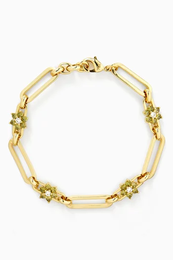 سوار بيوبل بحلقات عريضة معدن مطلي ذهب عيار 18‏