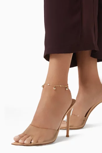 خلخال مالتيرو بحلي معدن مطلي ذهب عيار 18‏