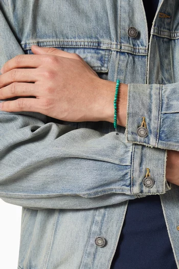 سوار بخرز ملاكيت فضة إسترلينية