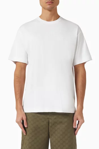 تي شيرت مزين بتطريزات قطن