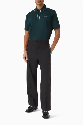 حذاء سهل الارتداء بحلية على شكل لجام جلد