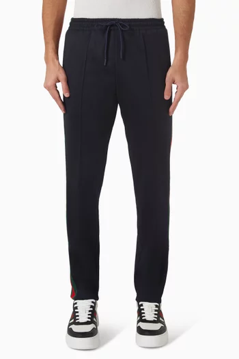 بنطال رياضي بأشرطة ويب جيرسيه معالج