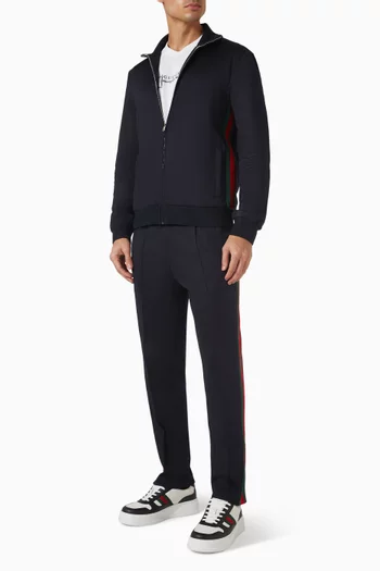 Web Zip Jacket in Technical Jersey