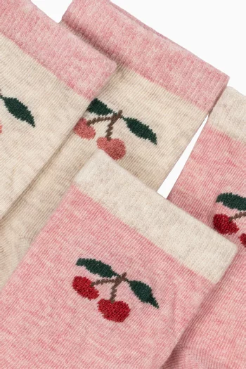 Cherry Socks, Set of 2