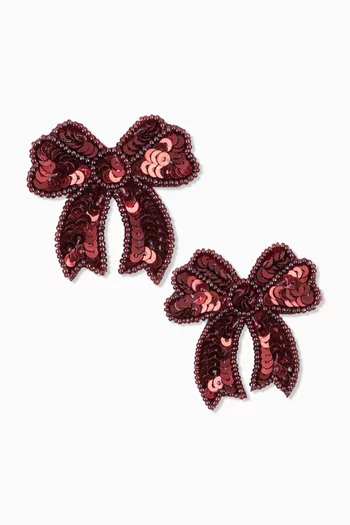 2-Pack Sequin Bow Hair Clips