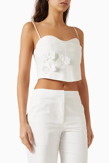Aleora Bustier Top in Linen Blend