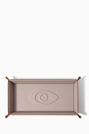 Talisman Catchall Tray in Embossed Leather