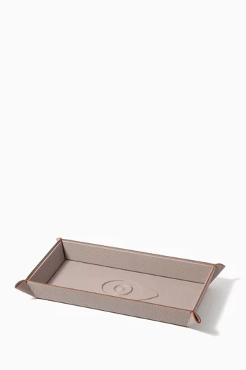 Talisman Catchall Tray in Embossed Leather
