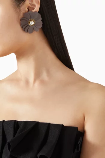 أقراط إيكلا دي مارغريت بمشبك نحاس مطلي ذهب