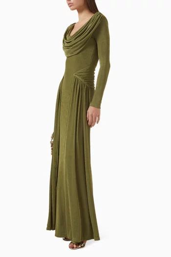 Aveline Draped Maxi Dress