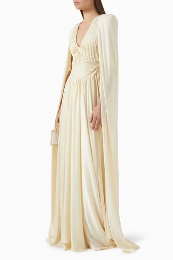 Noor Cape Maxi Dress