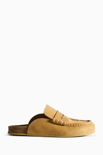 Stitch Loafers in Waxed Suede