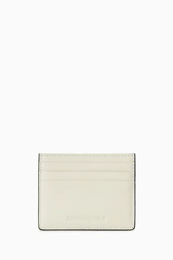 K/Signature Card Case in Leather