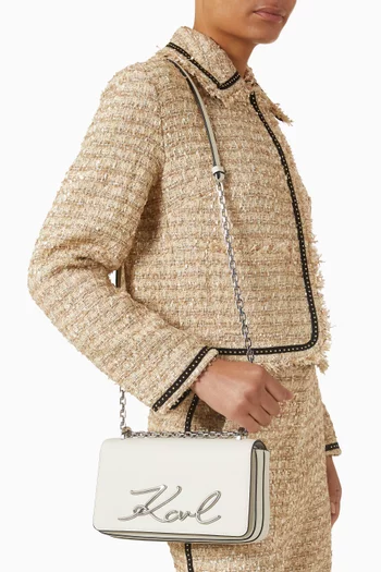 حقيبة كتف كيه/سجنتشر 2.0 بتصميم رفيع جلد