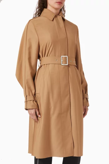 Pleated Trench Coat