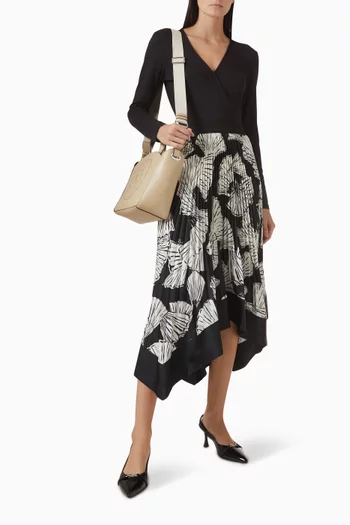 فستان بطيّات جيرسيه