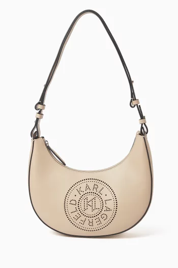 حقيبة كيه/سيركل بتصميم هلال جلد