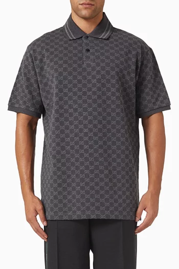 GG Polo Shirt in Cotton-piqué Jacquard
