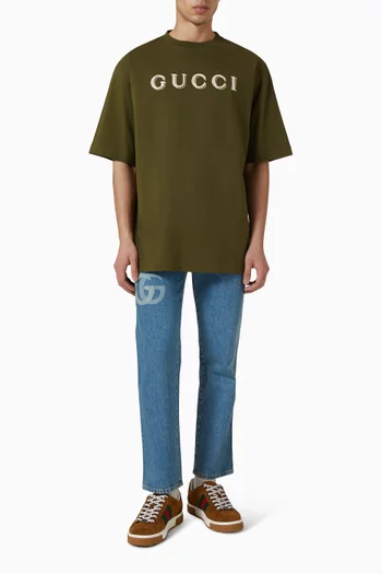 Logo Oversized T-shirt in Cotton-jersey