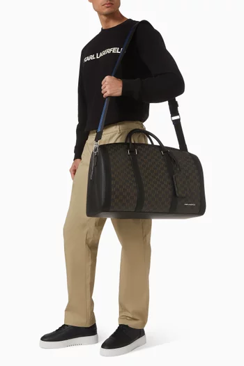 K/Monogram Weekender Bag in Canvas
