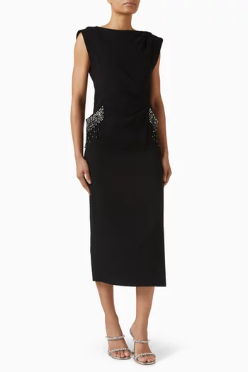 فستان فريكست مزين بتطريزات