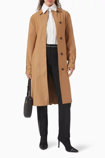 قميص بأزرار كبس بشعار الماركة بوبلين