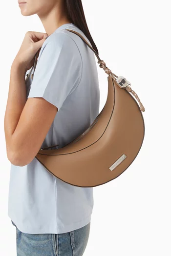 حقيبة كتف كيه/ايكون بتصميم هلال جلد صناعي