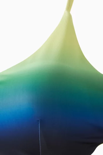 قطعة بيكيني علوية بنقشة بألوان متدرجة