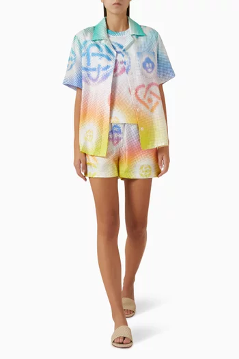 Half-tone T-shirt in Cotton