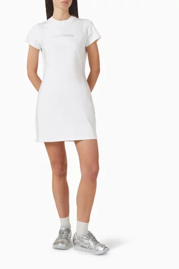 Crystal Halftone T-shirt Dress in Organic-cotton