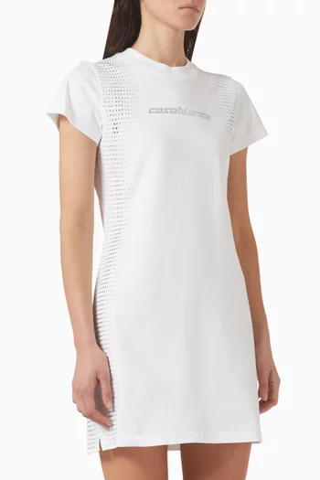 Crystal Halftone T-shirt Dress in Organic-cotton