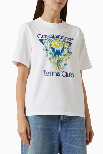 Tennis Club Icon T-shirt in Organic Cotton