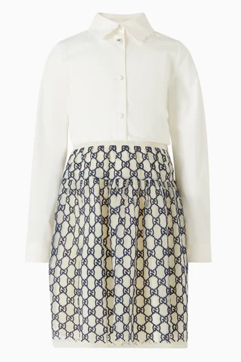 Scallop-trim Collar Shirt