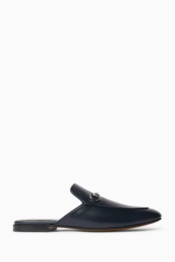 حذاء مفتوح بحلية لجام حصان جلد