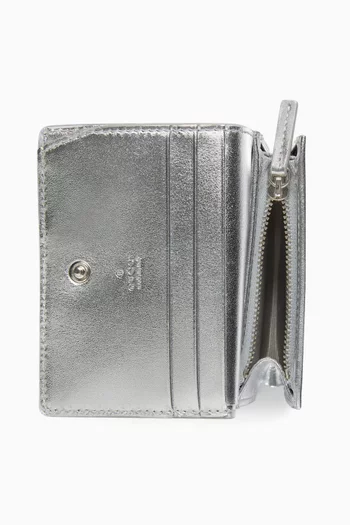 Small GG Emblem Wallet in Coated Canvas