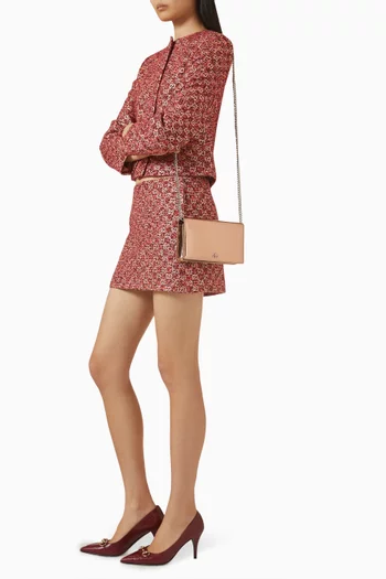 حقيبة مارمونت صغيرة بسلسلة وشعار حرفي GG بلونين